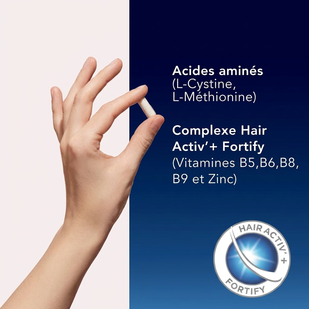 FORCAPIL® FORTIFIANT CHEVEUX ET ONGLES 180 GÉLULES = 60 GÉLULES OFFERTES