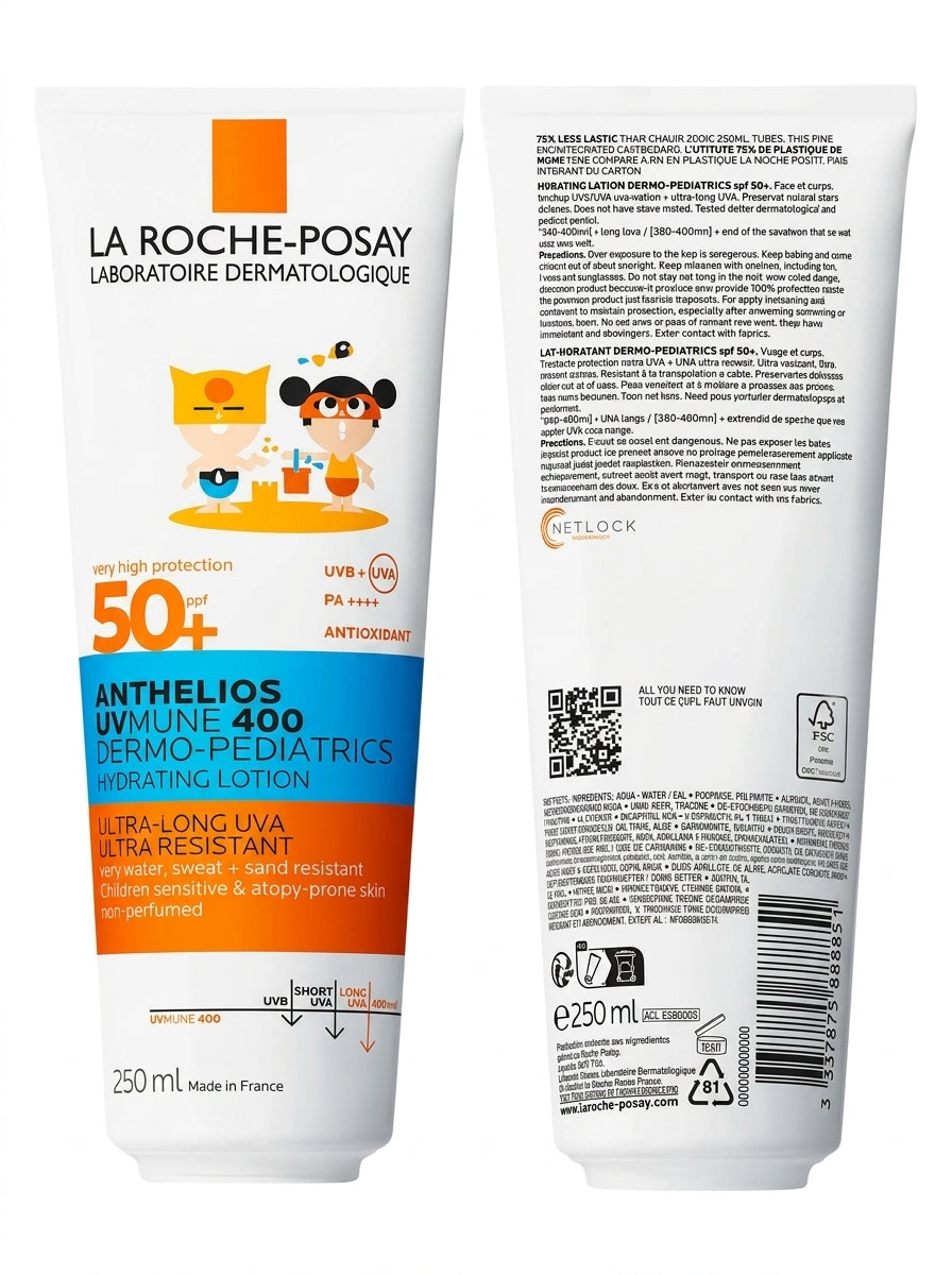 LA ROCHE-POSAY ANTHELIOS LAIT SOLAIRE ENFANTS VISAGE & CORPS - 250 ML