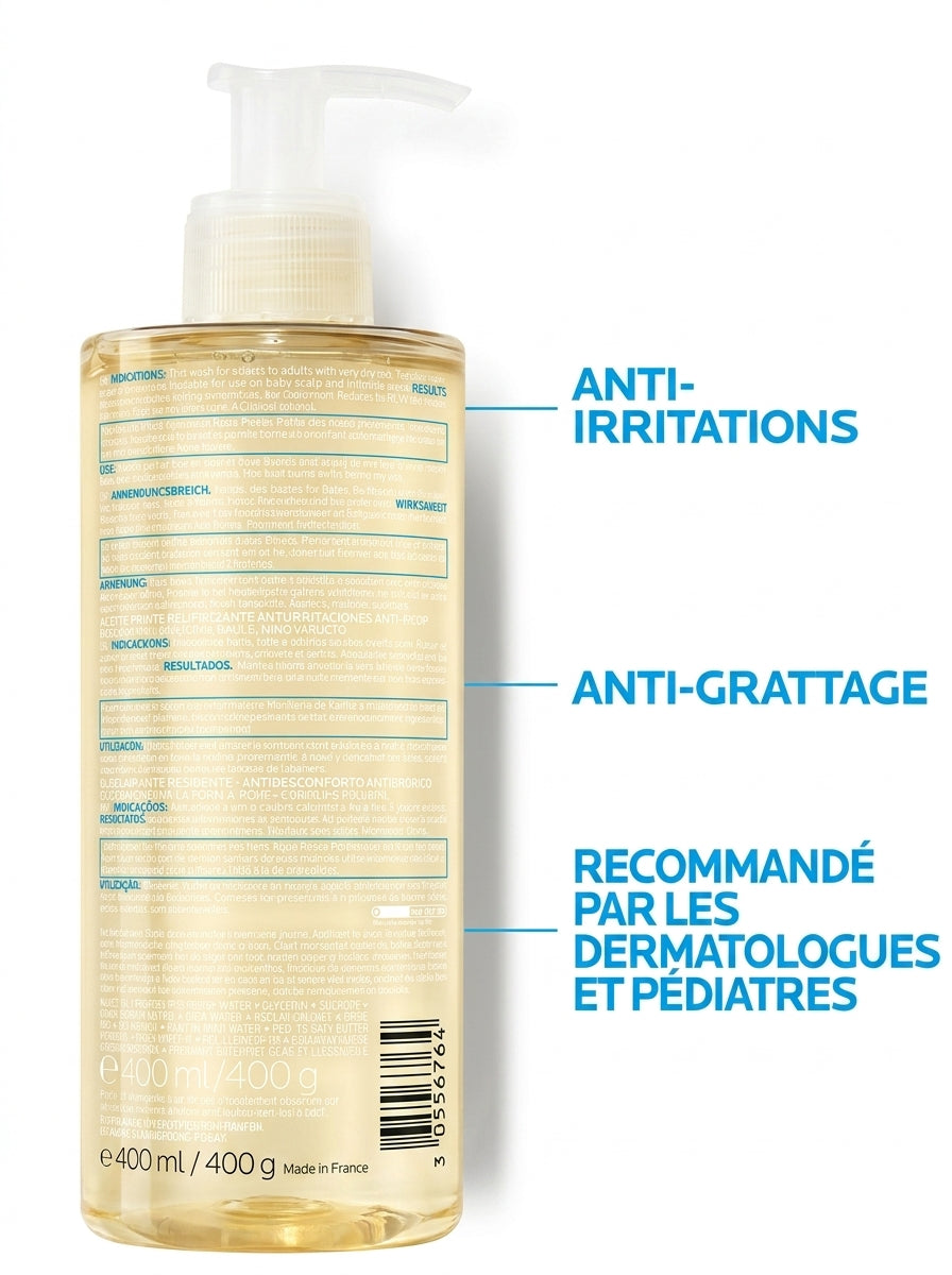 LA ROCHE-POSAY LIPIKAR HUILE LAVANTE AP+ - 400 ML
