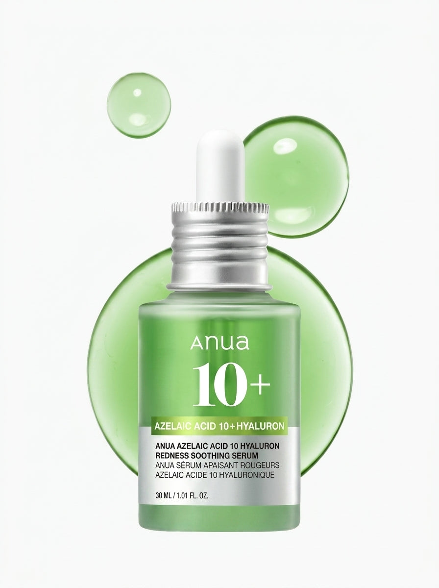 ANUA AZELAIC ACID 10+ HYALURON REDNESS SOOTHING SERUM - 30 ML