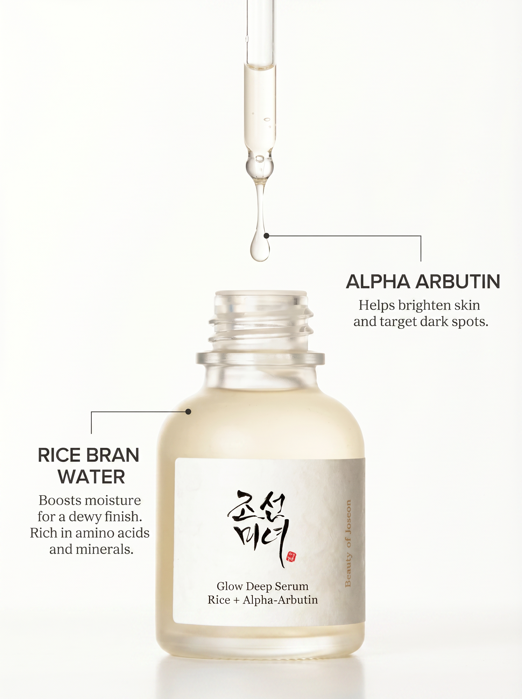 BEAUTY OF JOSEON GLOW DEEP SERUM : RICE + ALPHA-ARBUTIN - 30 ML