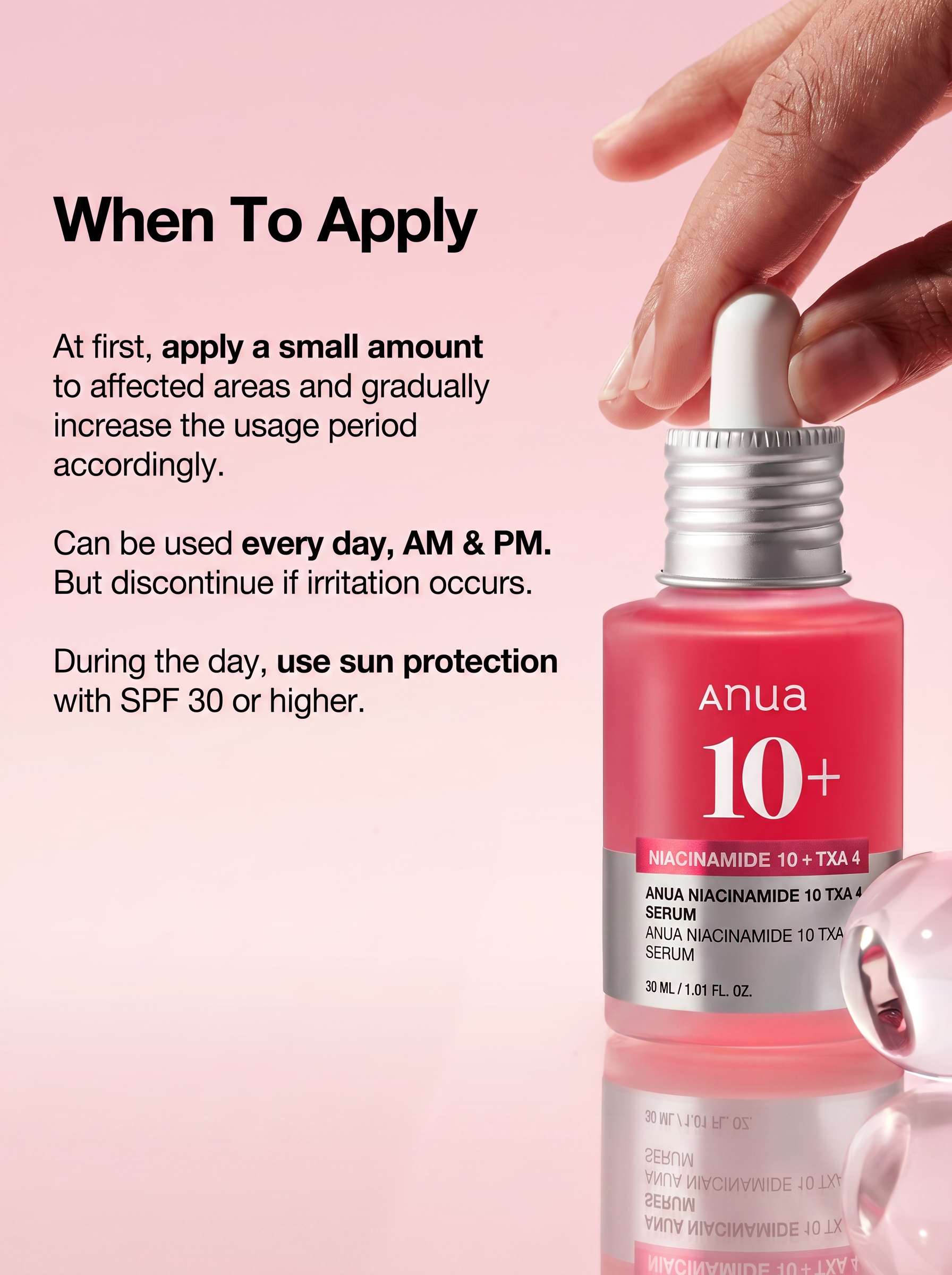 ANUA NIACINAMIDE 10% + TXA 4% SÉRUM ANTI-TACHES & ÉCLAT – 30 ML
