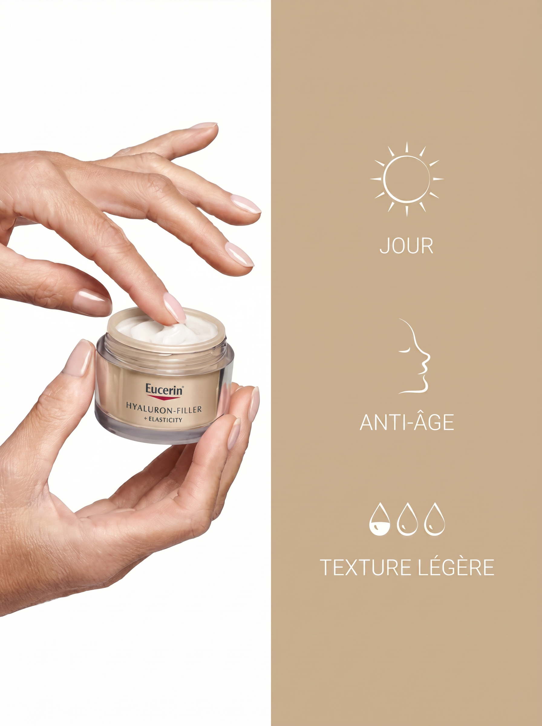 EUCERIN HYALURON-FILLER + ELASTICITY SOIN DE JOUR SPF15 - 50 ML