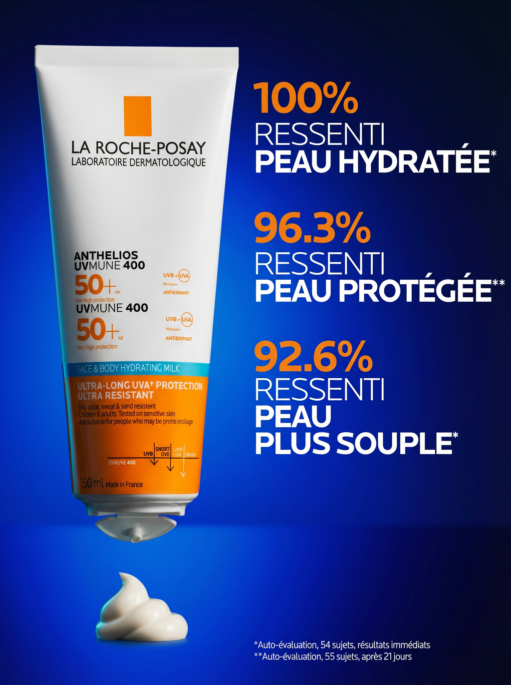 LA ROCHE-POSAY ANTHELIOS UVMUNE 400 LAIT SOLAIRE VISAGE & CORPS SPF50+ - 150 ML