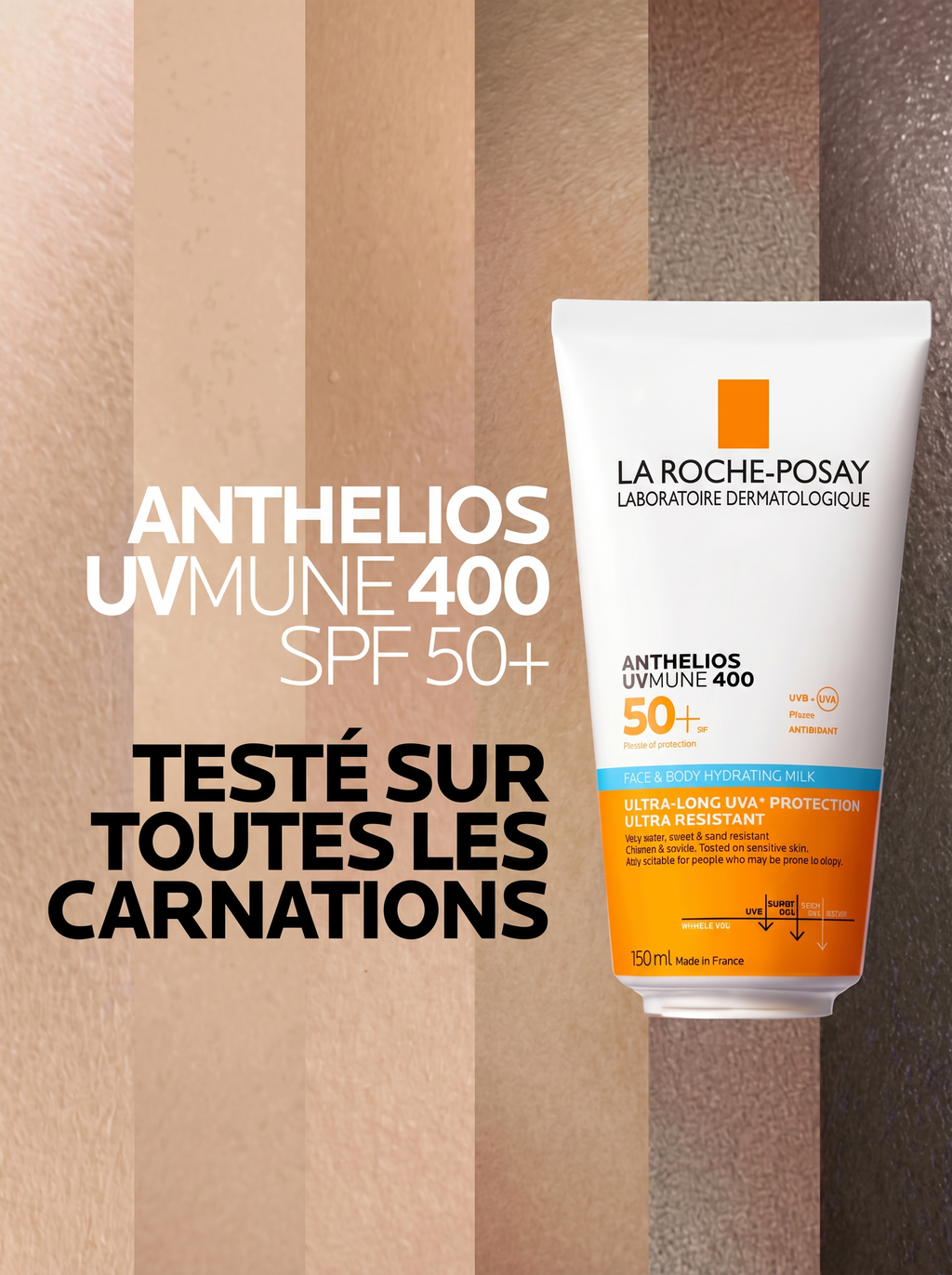 LA ROCHE-POSAY ANTHELIOS UVMUNE 400 LAIT SOLAIRE VISAGE & CORPS SPF50+ - 150 ML