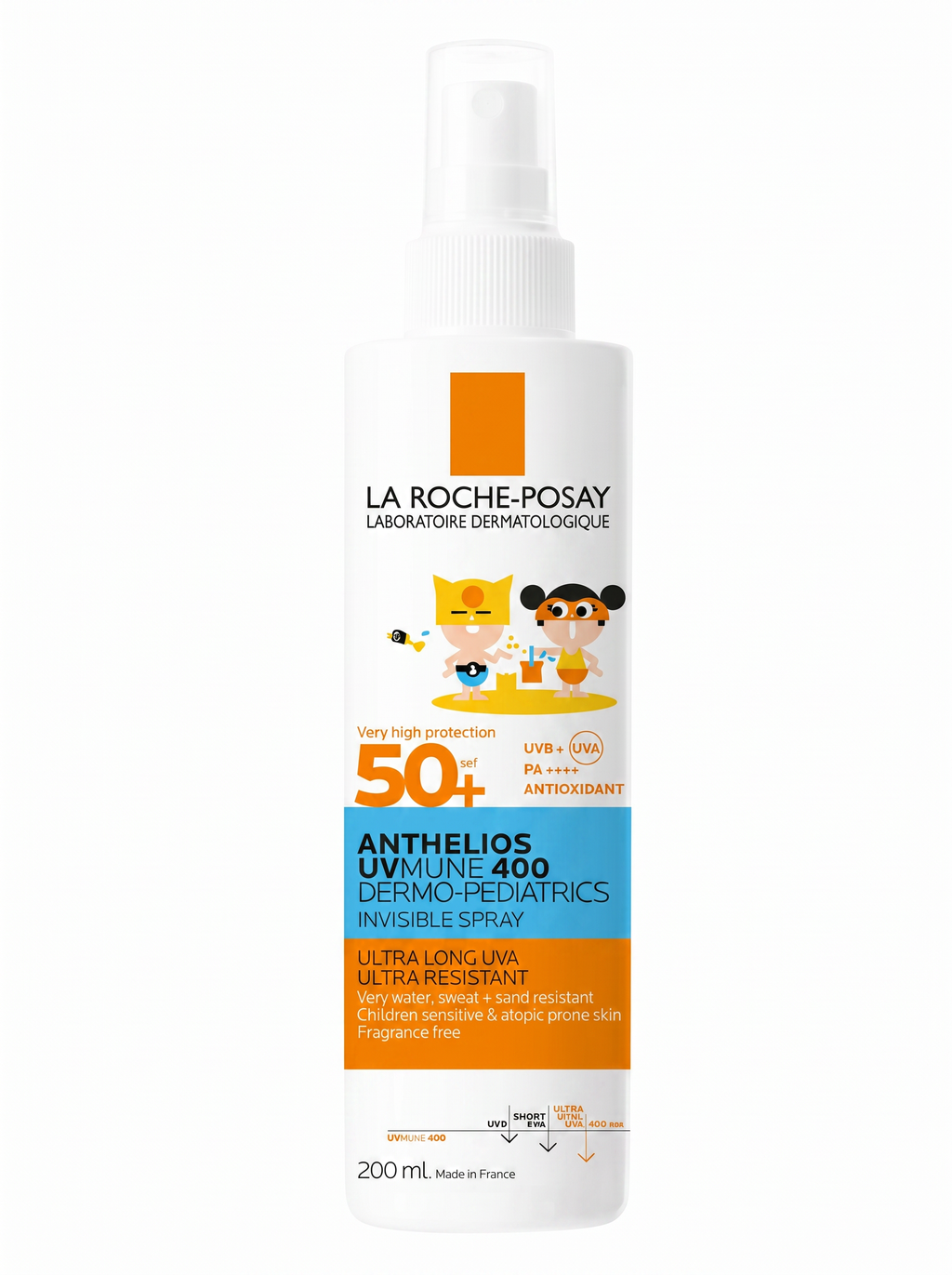 LA ROCHE-POSAY ANTHELIOS UVMUNE 400 DERMO-PEDIATRICS SPRAY INVISIBLE SPF50+ - 200 ML