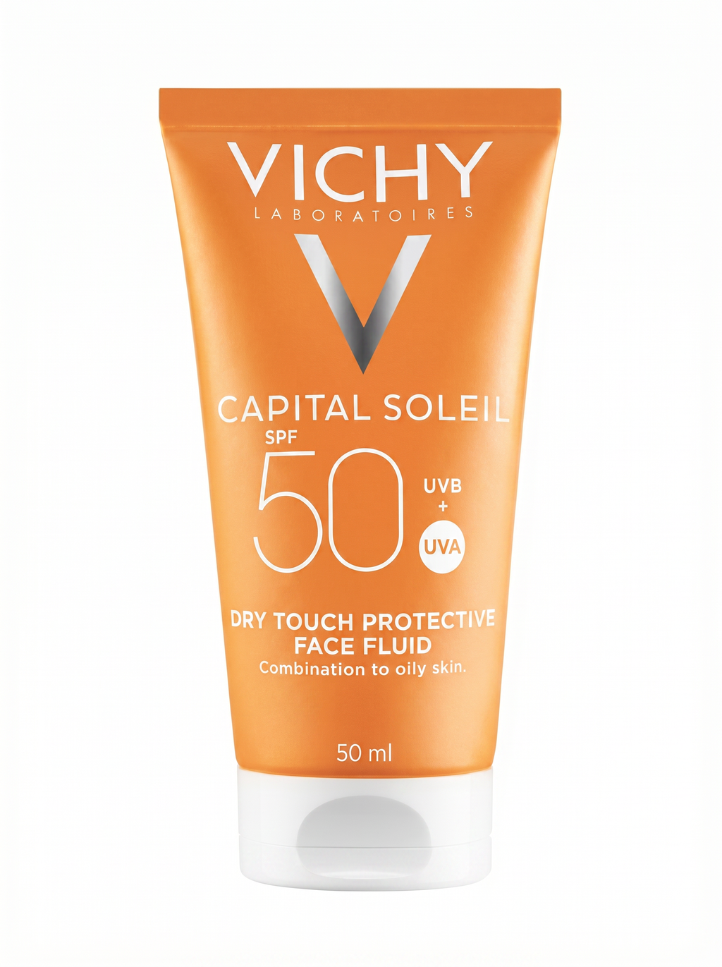 VICHY CAPITAL SOLEIL ÉMULSION ANTI-BRILLANCE TOUCHER SEC SPF50+ PEAU MIXTE À GRASSE 50 ML = APRÈS-SOLEIL 100 ML OFFERT